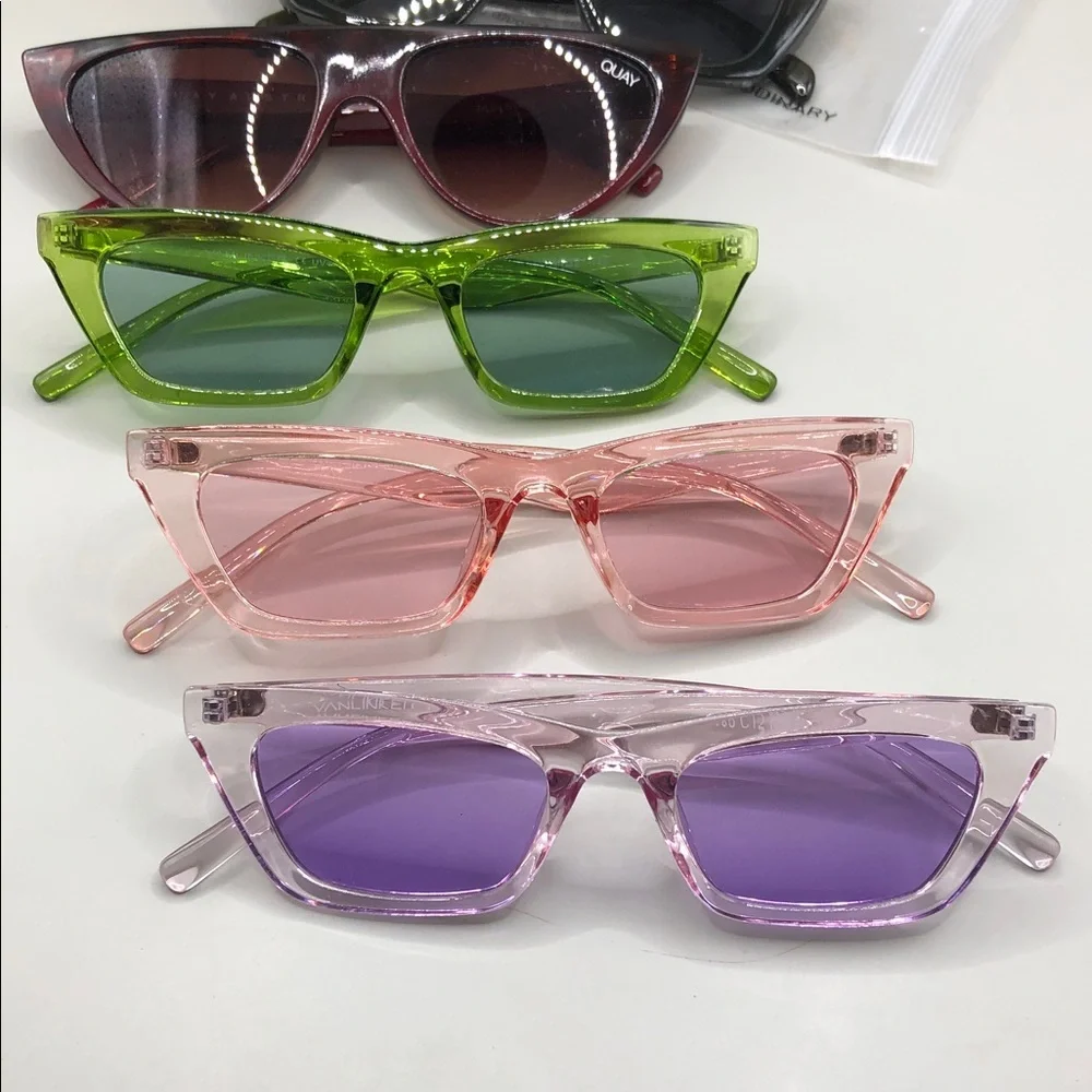 Cat eye sunglasses bundle lot 5 Vanlinker Quay Australia Sojos Trendy Colorful